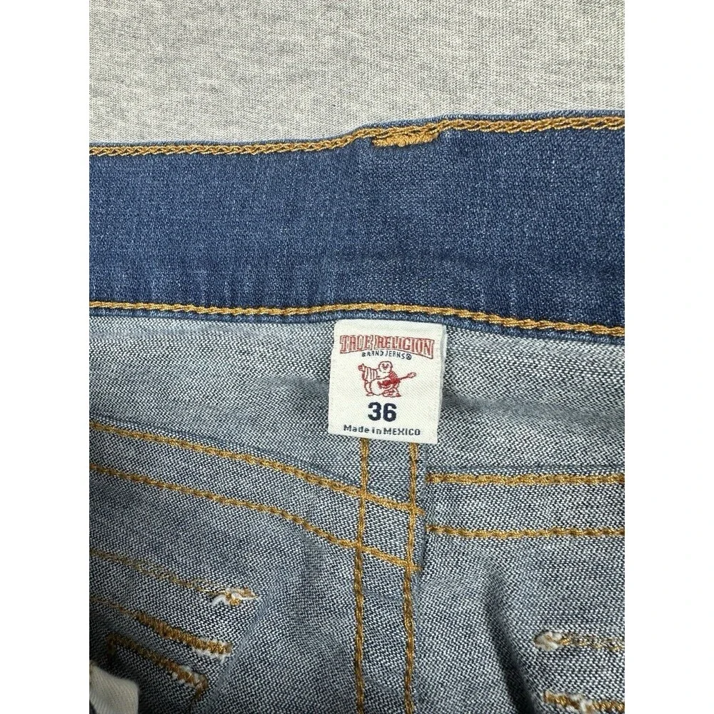 True‎ Religion Section Skinny Flap Pocket Men’s Blue Jeans Size *ALTERED 36x26